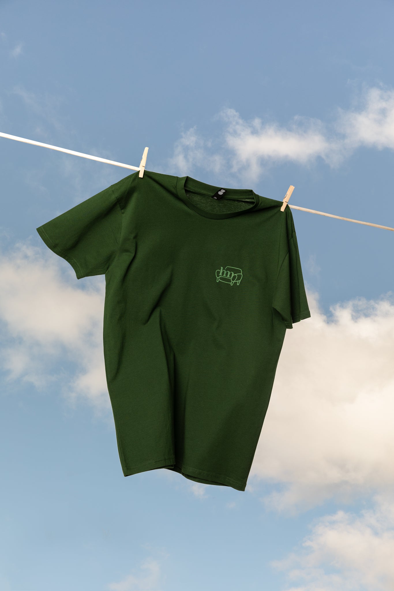 Housemates Tee - 'Couch Surfer'  Forest Green