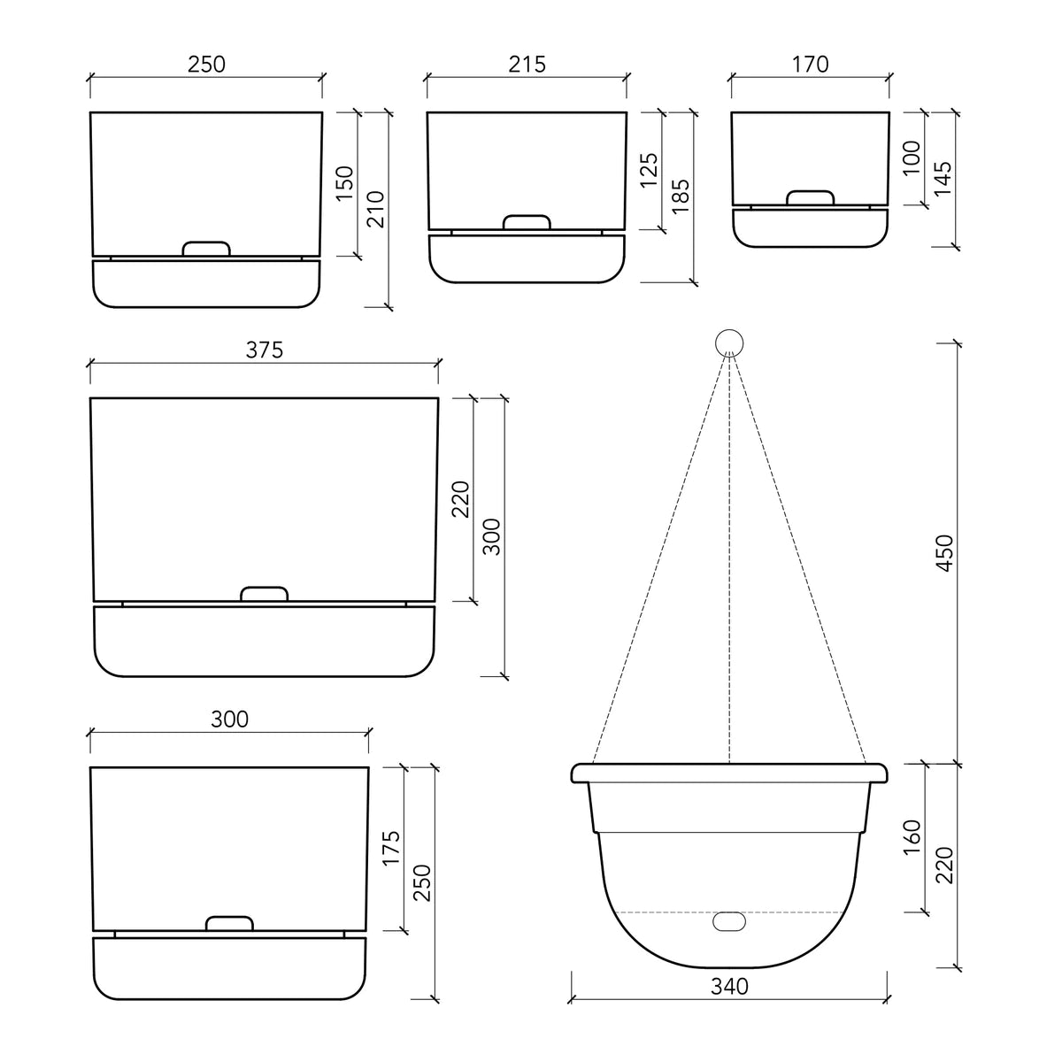 Mr Kitly x Decor Selfwatering Plant Pot - 375mm